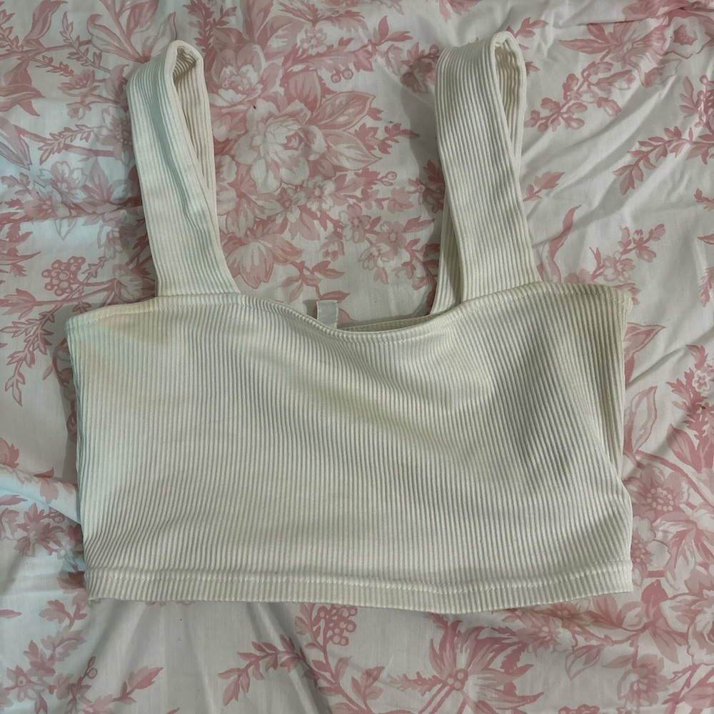 white crop top